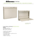 Omnimed E-LOCK FULL SIZE WALL DESK 291520_291521 Omnimed E-LOCK FULL SIZE WALL DESK 291520_291521