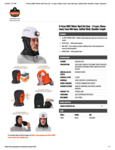 3-LAYER WINTER HARD HAT LINER SHOULDER - QUILTED SPEC SHEET
