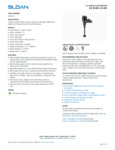 Sloan 3250312 Specsheet