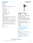 Sloan 3250313 Specsheet