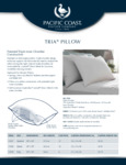 Focus Hospitality_PCF_TriaPillow_Spec Sheet Focus Hospitality_PCF_TriaPillow_Spec Sheet