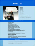 Patty-O-Matic 330A specsheet