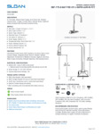 FAUCET SENSOR DECK MT 10" GNECK 8" TRIM 1.0 GPM spec sheet