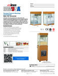Benchmark USA Popcorn Machine Specsheet Benchmark USA Popcorn Machine Specsheet