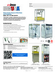 Benchmark USA Popcorn Machine Specsheet