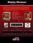 Benchmark USA  Pizza/Pretzel Warmer Specsheet