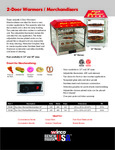 Benchmark USA Warmer/Merchandiser Specsheet