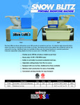 Benchmark USA Snow Cone Machine Specsheet