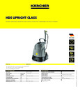 Karcher HDS 1.7/12 Specsheet