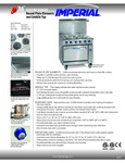 36" ELECTRIC RANGES Round Plate Elements and Griddle Top 36" ELECTRIC RANGES Round Plate Elements and Griddle Top