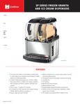 Crathco SP Spec Sheet Crathco SP Spec Sheet