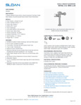 FLUSHOMETER SENSOR ROYAL TOP SPD BATT 1.28 GPF spec sheet FLUSHOMETER SENSOR ROYAL TOP SPD BATT 1.28 GPF spec sheet