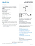 FLUSHOMETER SENSOR ROYAL TOP SPD BATT 0.125 GPF spec sheet