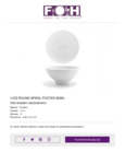 Spiral White Footed Bowl Spiral White Footed Bowl