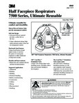 3M Half Facepiece Respirators 7500 Series Technical Specsheet 3M Half Facepiece Respirators 7500 Series Technical Specsheet