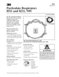 3M N95 Particulate Respirator 8211 and 8511 Specsheet