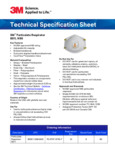 3M N95 Particulate Respirator 8511 Specsheet