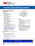 3M P100 Particulate Respirator 8293 Specsheet