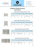Outdoor Privacy Screens Specifications Outdoor Privacy Screens Specifications