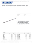 4022400 - 60_ 3-Piece Aluminum Handle with Standard Thread 60_ - Black