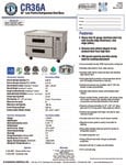 Hoshizaki CR36A Spec Sheet