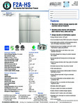 Hoshizaki F2A-HS Spec Sheet Hoshizaki F2A-HS Spec Sheet