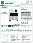 Hoshizaki IM-500SAB Spec Sheet Hoshizaki IM-500SAB Spec Sheet