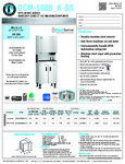 Hoshizaki DCM-500B_K-OS Specsheet