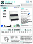 Hoshizaki KM-301BAJ Spec Sheet Hoshizaki KM-301BAJ Spec Sheet