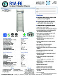 Hoshizaki R1A-FG Spec Sheet Hoshizaki R1A-FG Spec Sheet