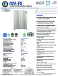 Hoshizaki R2A-FS Spec Sheet