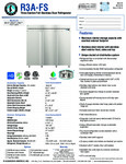 Hoshizaki R3A-FS Spec Sheet Hoshizaki R3A-FS Spec Sheet