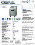 Hoshizaki SR27A-12M Spec Sheet
