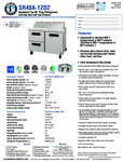 Hoshizaki SR48A-12D2 Spec Sheet Hoshizaki SR48A-12D2 Spec Sheet