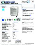 Hoshizaki UF27A-GLP01 Spec Sheet