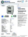 Hoshizaki UR27A-D2 Spec Sheet