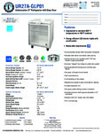 Hoshizaki UR27A-GLP01 Spec Sheet Hoshizaki UR27A-GLP01 Spec Sheet