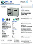 Hoshizaki UR48A-D2 Spec Sheet