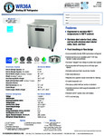 Hoshizaki WR36A Spec Sheet Hoshizaki WR36A Spec Sheet