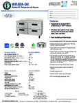 Hoshizaki WR48A-D4 Spec Sheet