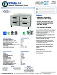 Hoshizaki WR60A-D4 Spec Sheet