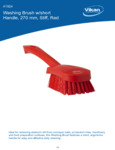 BRUSH,WASHING,STIFF,10",PP/PBT,RED spec sheet