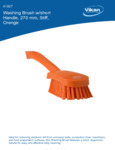 BRUSH,WASHING,STIFF,10",PP/PBT,ORANGE spec sheet