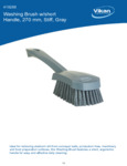 BRUSH,WASHING,STIFF,10",PP/PBT,GRAY spec sheet BRUSH,WASHING,STIFF,10",PP/PBT,GRAY spec sheet