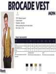 Mens Brocade Vest Specsheet Mens Brocade Vest Specsheet