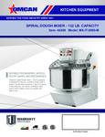 Spiral Mixer Spec Sheet
