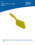 BRUSH,HAND,SOFT,14",PP/PBT,YELLOW spec sheet