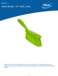 BRUSH,HAND,SOFT,14",PP/PBT,LIME spec sheet