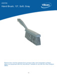 BRUSH,HAND,SOFT,14",PP/PBT,GRAY spec sheet BRUSH,HAND,SOFT,14",PP/PBT,GRAY spec sheet