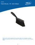 BRUSH,HAND,SOFT,14",PP/PBT,BLACK spec sheet BRUSH,HAND,SOFT,14",PP/PBT,BLACK spec sheet